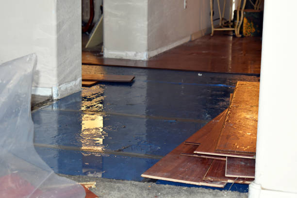 Professional Sewage Cleanup technician working in Hopkinton, RI